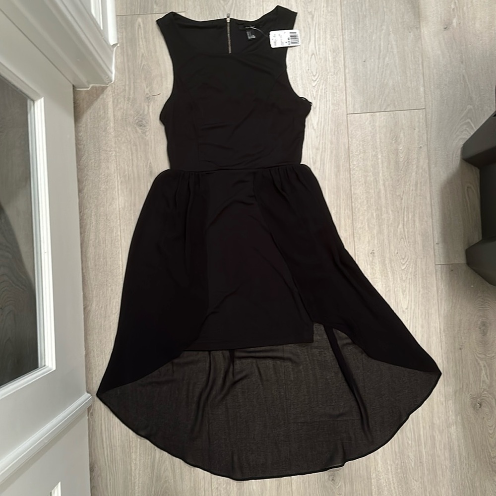 High low black dress